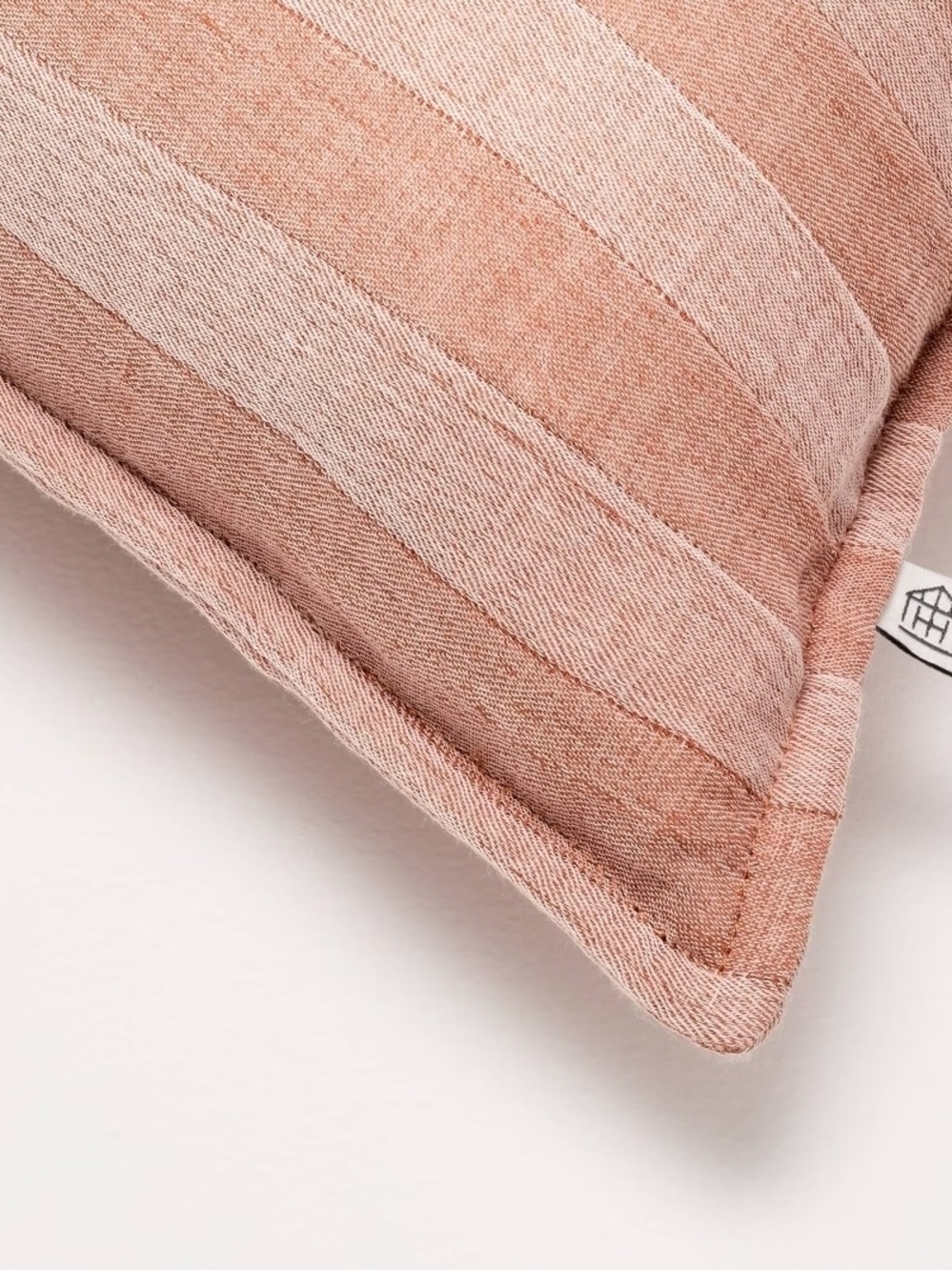 Hearth & Hand With Magnolia Pink Coral RUST Striped Lumbar Pillow - Picture 3 of 3